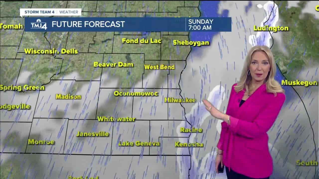 Snow late Saturday into early Sunday