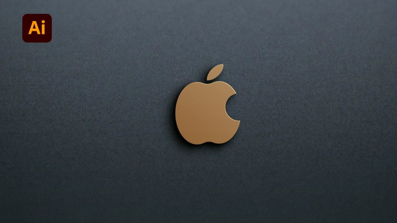 Create a Modern Apple Logo in Illustrator - Beginner Tutorial Reveal!