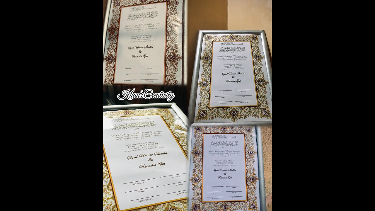 Nikkah pastel certificate✨