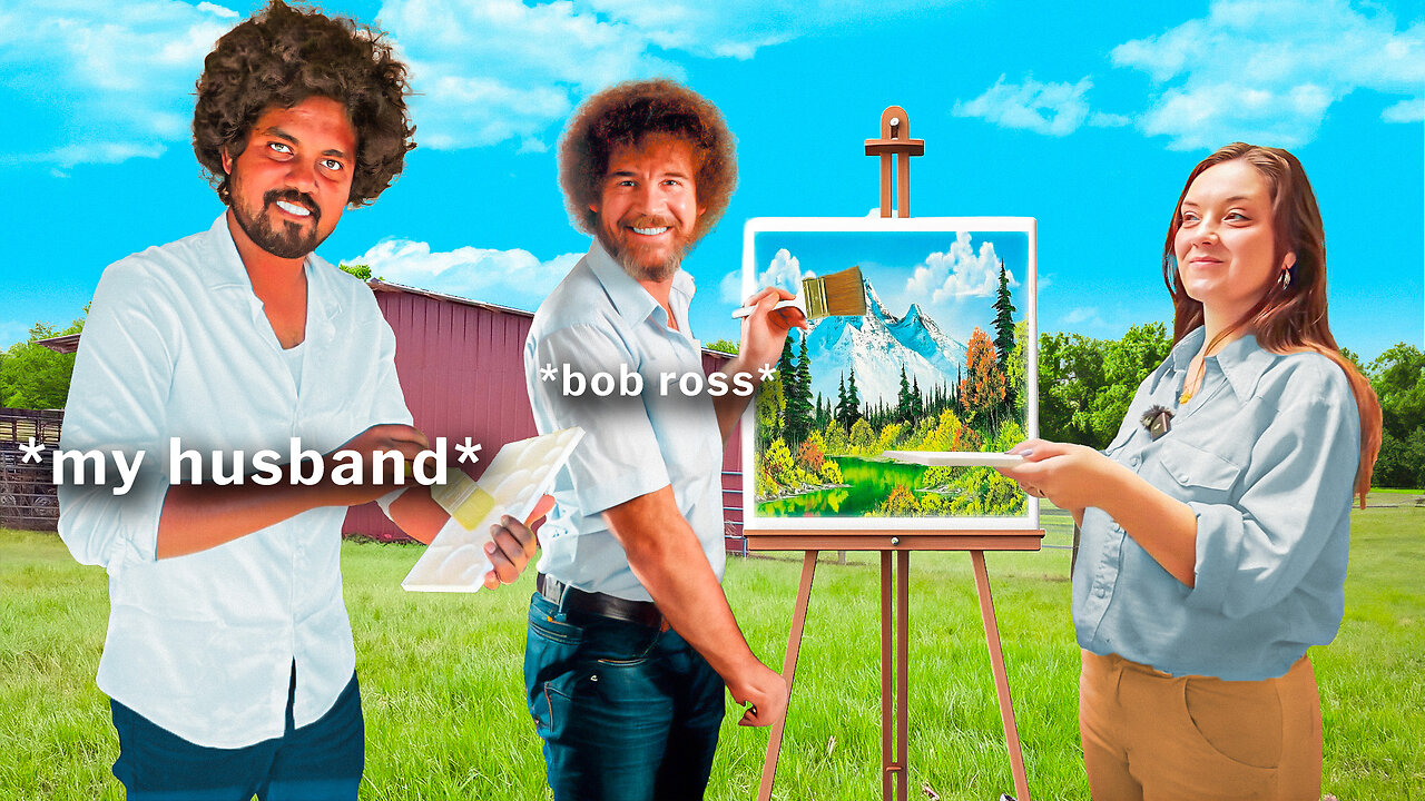 I Turned MY HUSBAND into BOB ROSS