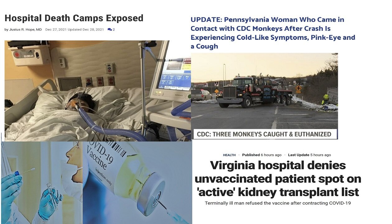 News Updates; Hospital Death Camps & Other News