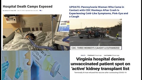 News Updates; Hospital Death Camps & Other News