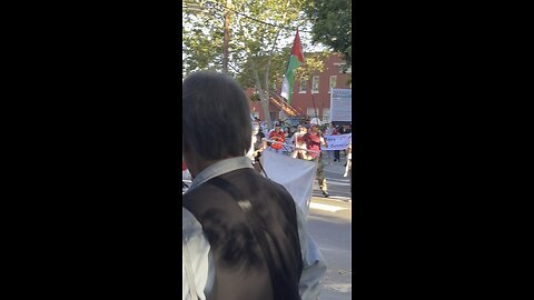 Pro-Palestine Protesters Block Sacramento Main Street Call America Racist Nation