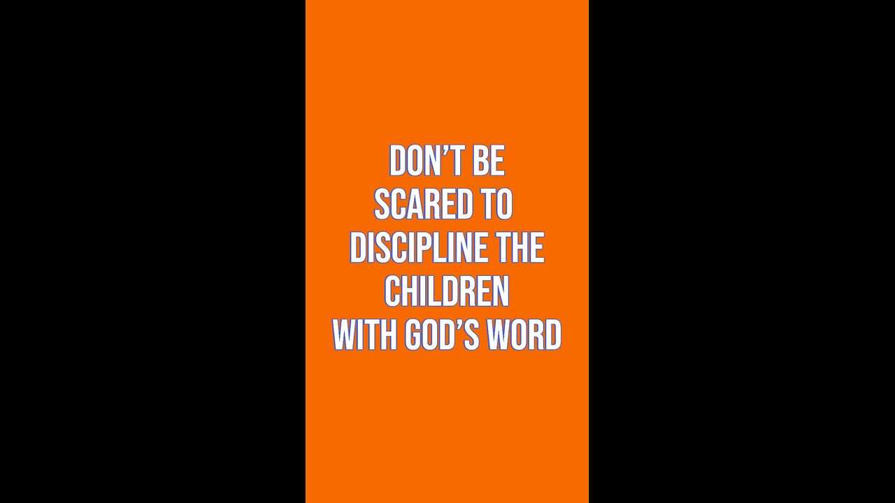 Don’t Be Scared To Discipline Your Kids! 🙏