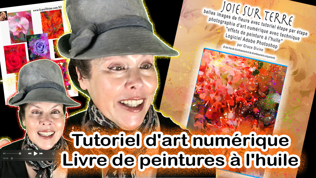 FRANÇAIS Belles photos d'art numérique Tutoriel Adobe Photoshop "effets de peinture à l'huile"