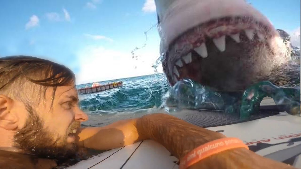 Surfer Fights Off Shark With Bare Hands - Shark Attack Caught on Camera 2023