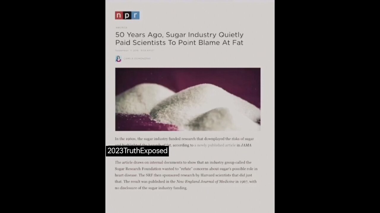 The Sugar Industry Suppressed The Truth