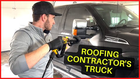 Cleaning a ROOFING CONTRACTOR'S Dirty Truck | Car Cleaning #detailing #dirtytruck #cardetailing