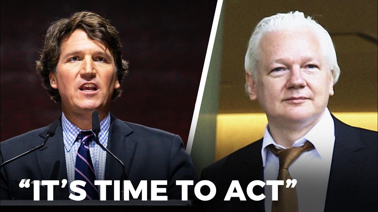 Tucker Responds to Julian Assange’s Release During Australia Speech..