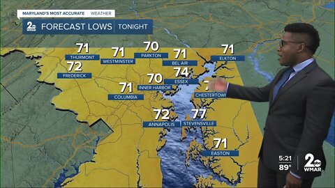 WMAR-2 News Patrick Pete Monday weather