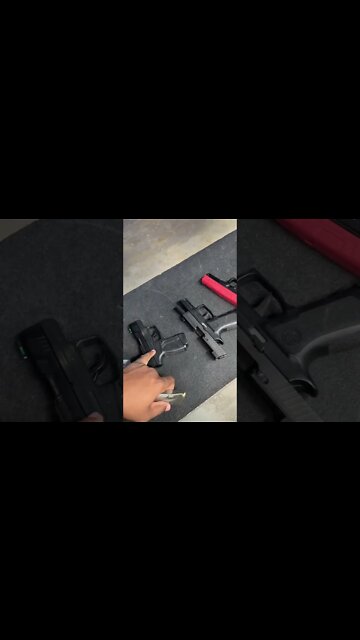 When she tries a bigger 🔫 then her little one