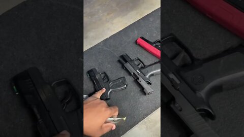 When she tries a bigger 🔫 then her little one