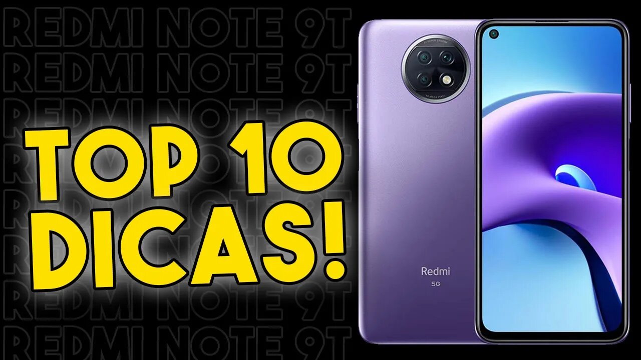 TOP 10 DICAS E TRUQUES para o Redmi Note 9T que você PRECISA SABER!