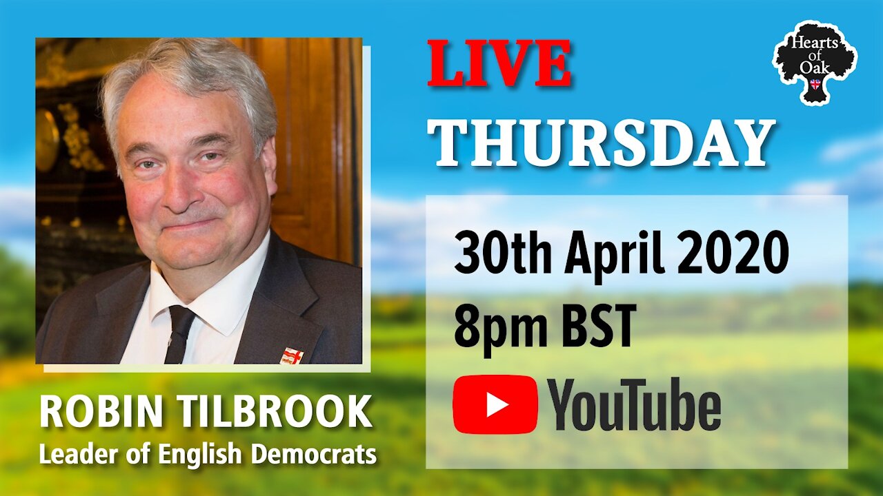 Hearts of Oak livestream with Robin Tilbrook 30.4.20