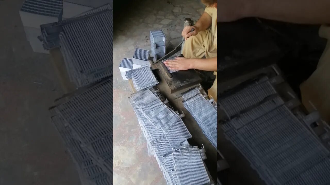 Grid extra sides cutting. part 2 #lead_acid_battery