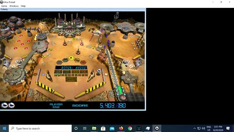 Playing Vintage 3D Ultra Pinball! PC Game Play ( 1995 )