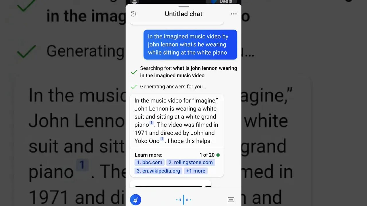 Discussions with Open AI about Mandela Effect Changes #6 (John Lennon Imagine Video) #mandelaeffect