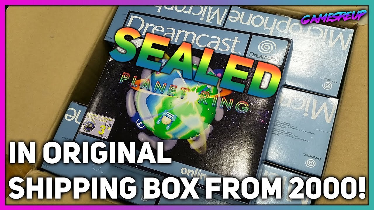 UNSEALED PLANET RING SEGA DREAMCAST STILL IN ORIGINAL SHIPPING BOX FROM 2000!