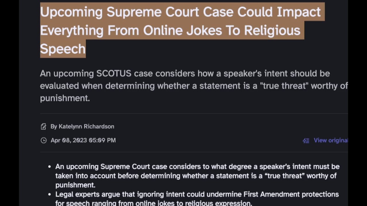 WTF! Court Case Could Impact Everything From Jokes To Religious Speech