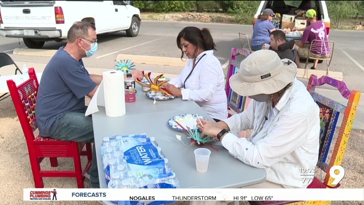 Palo Verde Park Neighborhood holds event to create art out of recycled aluminum cans