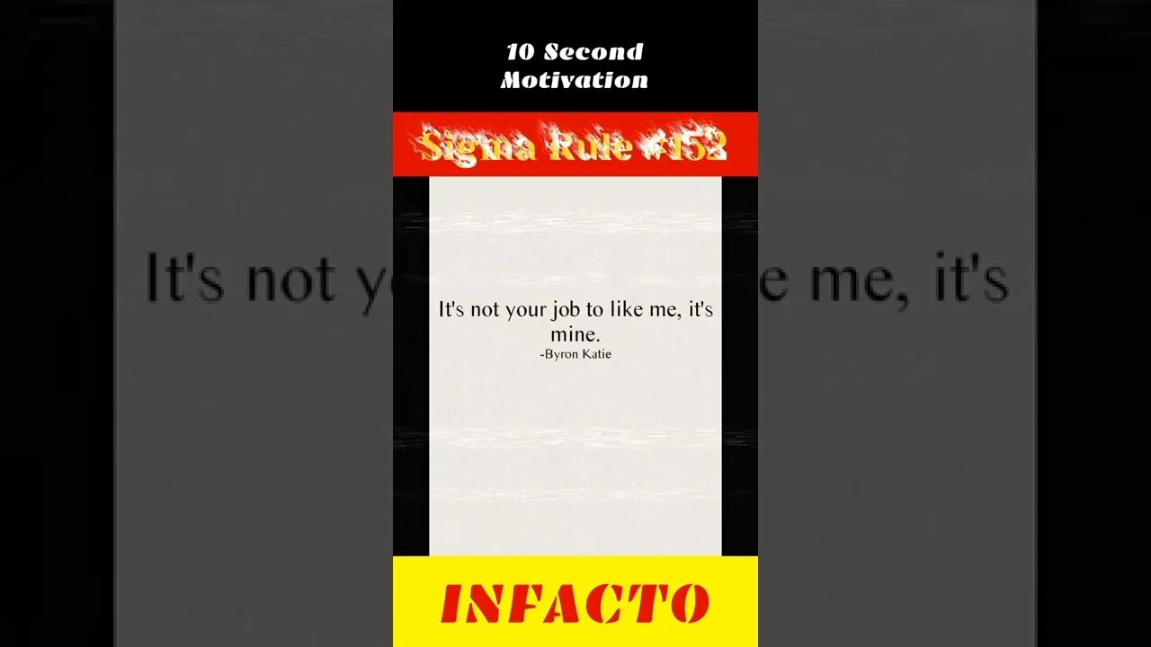 It's not Your Job... Sigma Rules... #shorts #infacto_motivation #sigmarule