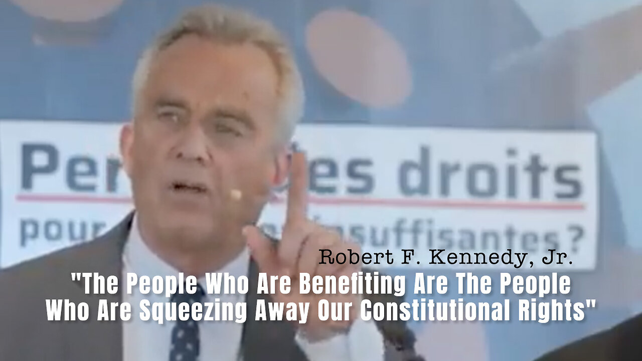 "The People Who Are Benefiting Are The People Who Are Squeezing Away Our Constitutional Rights"