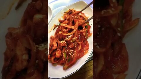 #shorts #hungry #cooking Korean Stir-fried small octopus with rice!