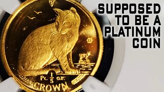 SHOCKING MISTAKE At The Mint! Platinum Coin Struck With GOLD!