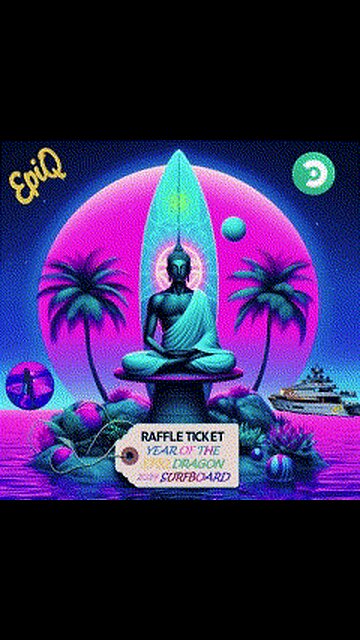 Dragon SurfBoard Raffle Ticket NFTs on OpulenceX