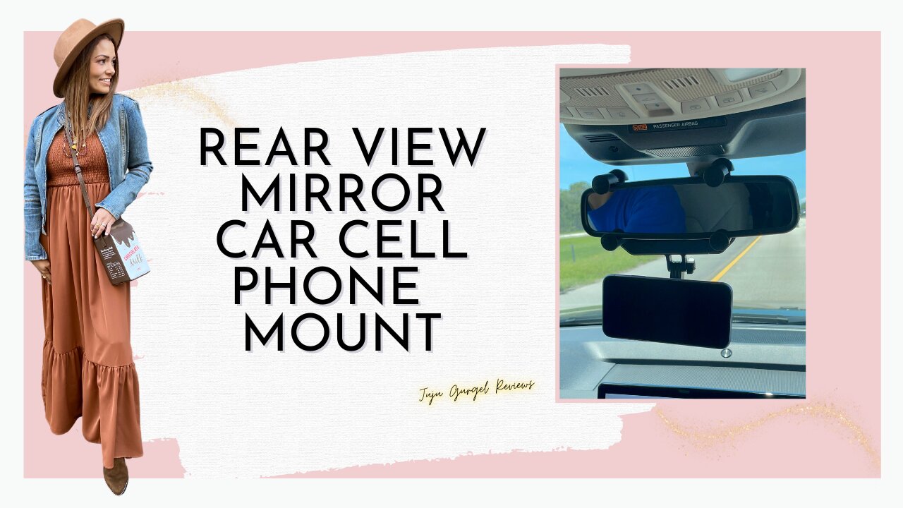 REAR VIEW MIRROR CAR CELL PHONE MOUNT