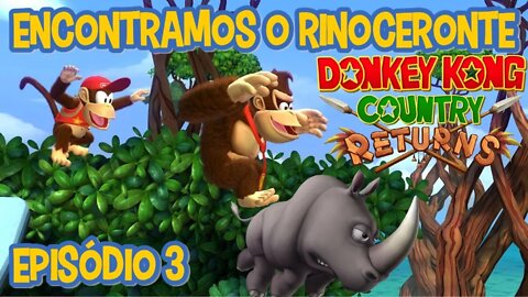 DONKEY KONG ENCONTRA O RINOCERONTE.