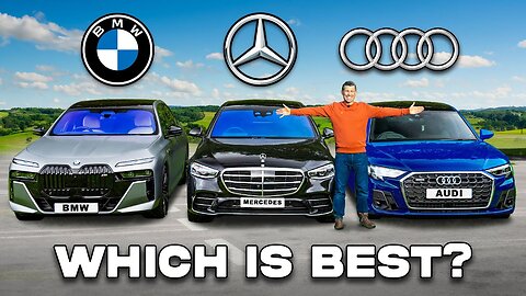 BMW 7 Series v Mercedes S-Class v Audi A8: Which is best?