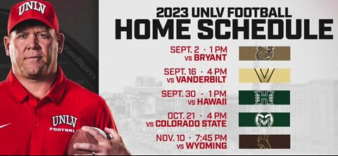 UNLV Football releases 2023 schedule