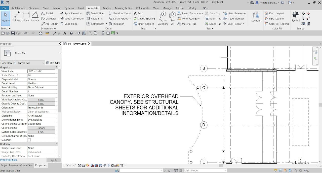 REVIT 2022 ARCHITECTURE LESSON 35: ADD TEXT