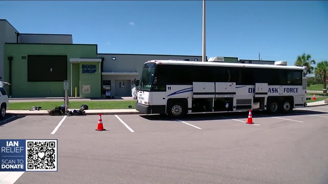 North Port FEMA area providing support for people