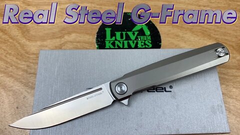 Real Steel G-Frame Ostap Hel design lightweight slender and yet full sized EDC !