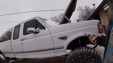 OBS 7.3 ON 26X14 30% OVERSTOCK INJECTORE AND ENGINE HARNESS INSTALL