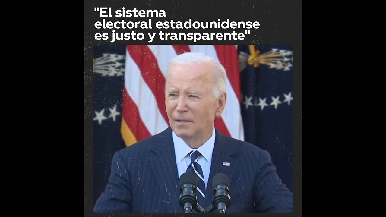 Biden: “Aceptamos la elección que hizo este país”