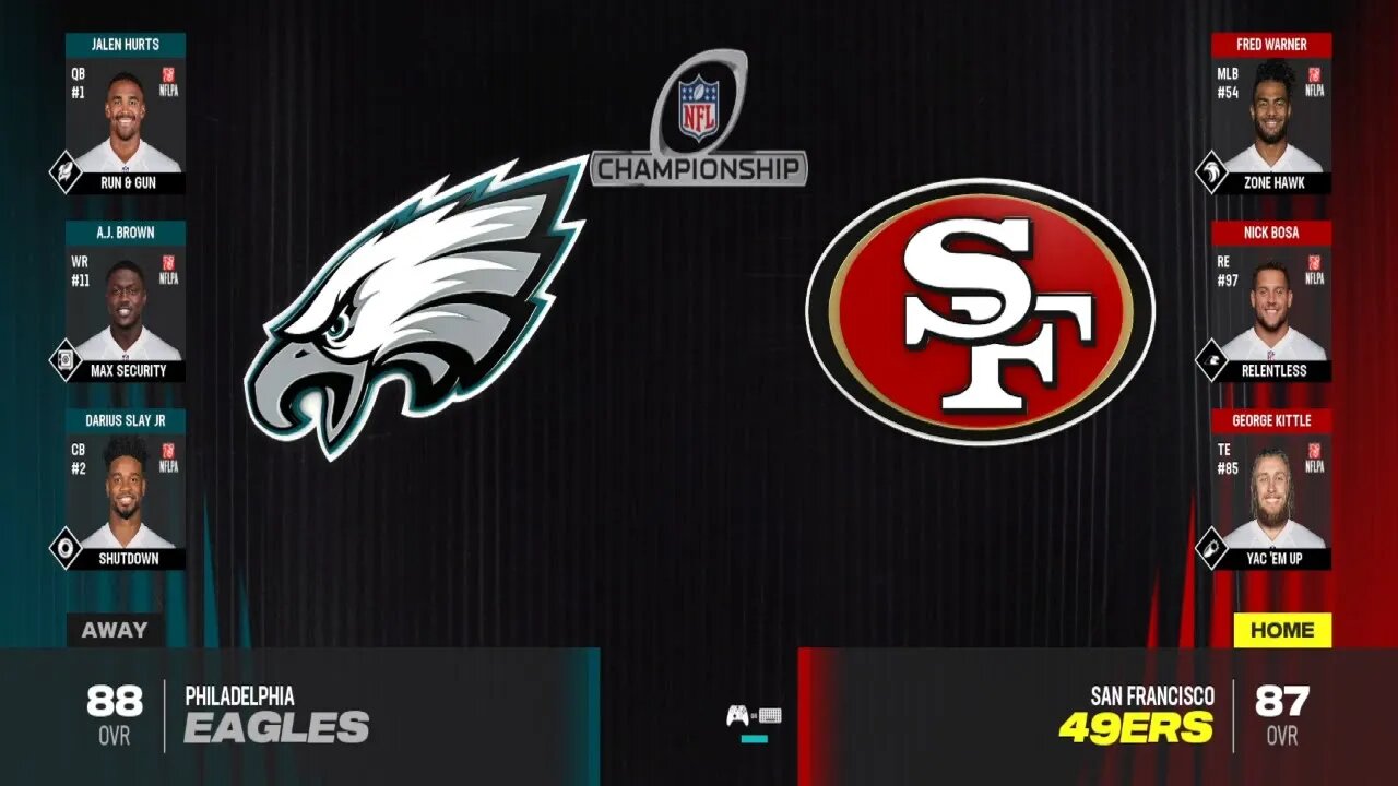 Madden 24 Year 2 Game Championship Eagles Vs 49ers