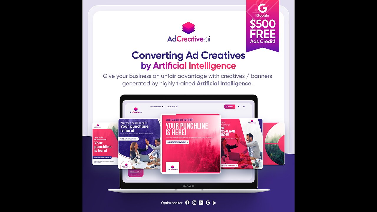 Artificial Intelligence powered Ad & Social Creatives