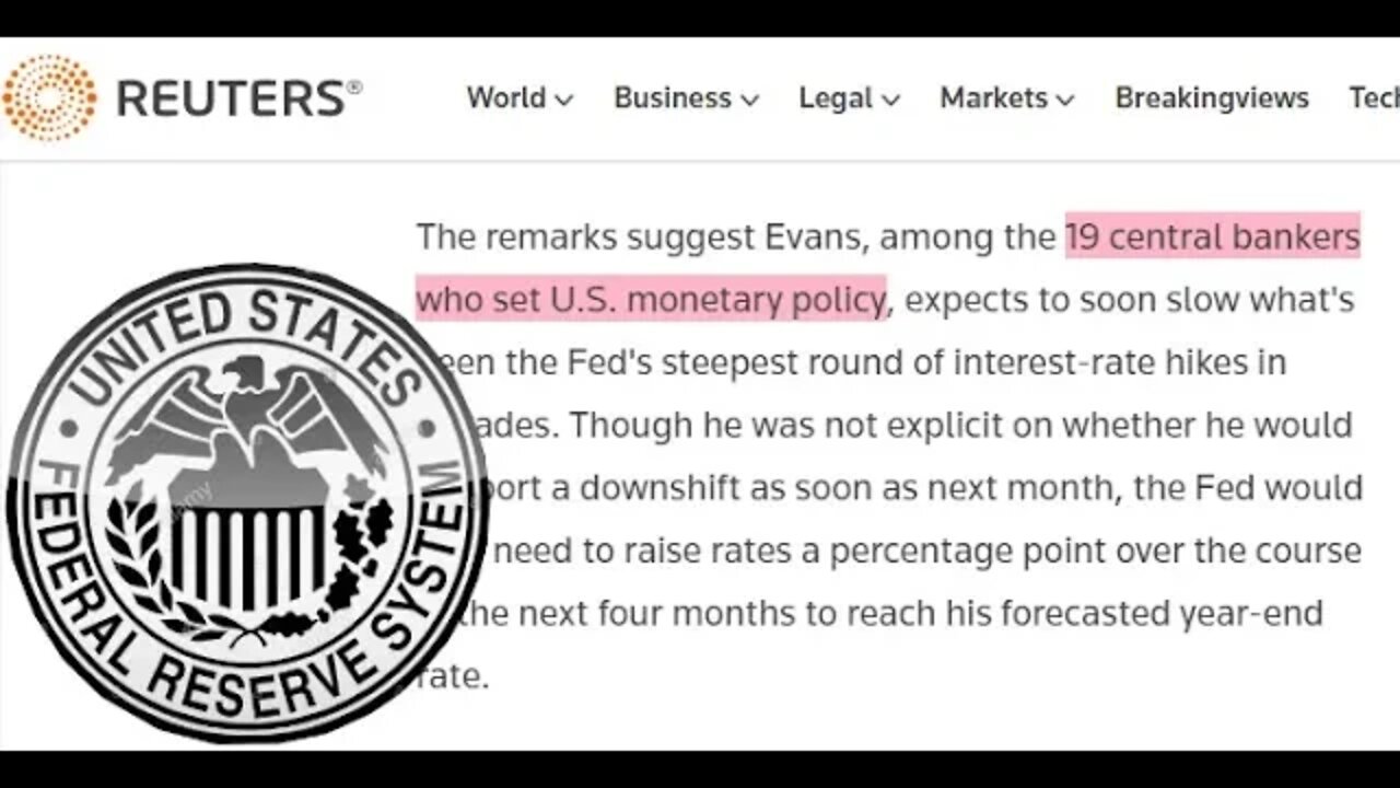 19 Banks Control U.S Monetary Policy / War / Crypto