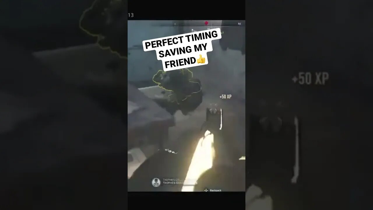 PERFECT TIMING SAVING MY FRIEND👍 #resurgence #warzone2 #codclips #youtubeshorts