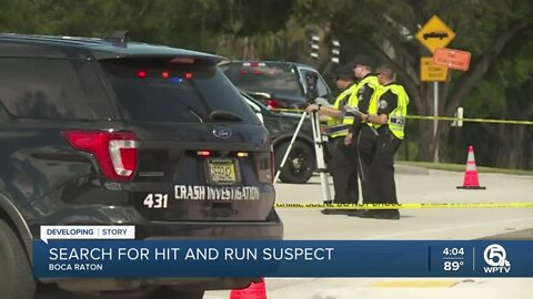 Boca Raton police investigate deadly hit-and-run crash on Glades Road