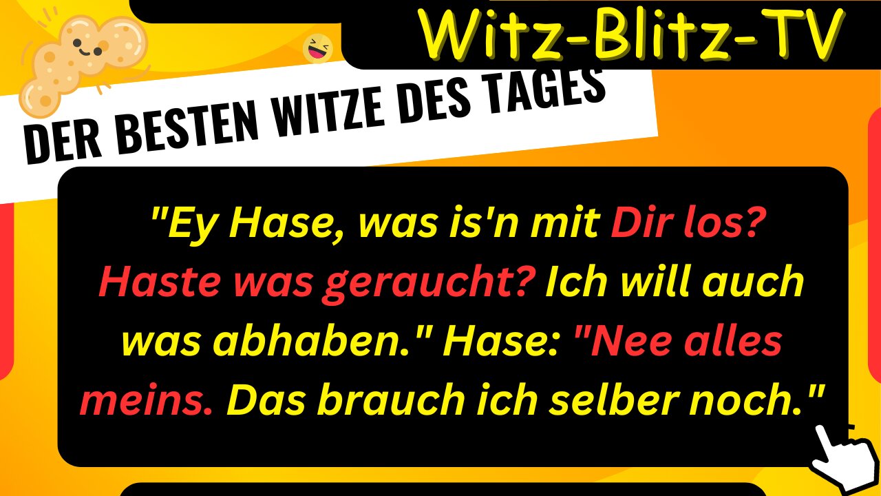 BESTE WITZE DES TAGES! 🤣 ( Liegt ein Hase am Baggersee in seinem Liegestuhl ) #witze #funny #lustig