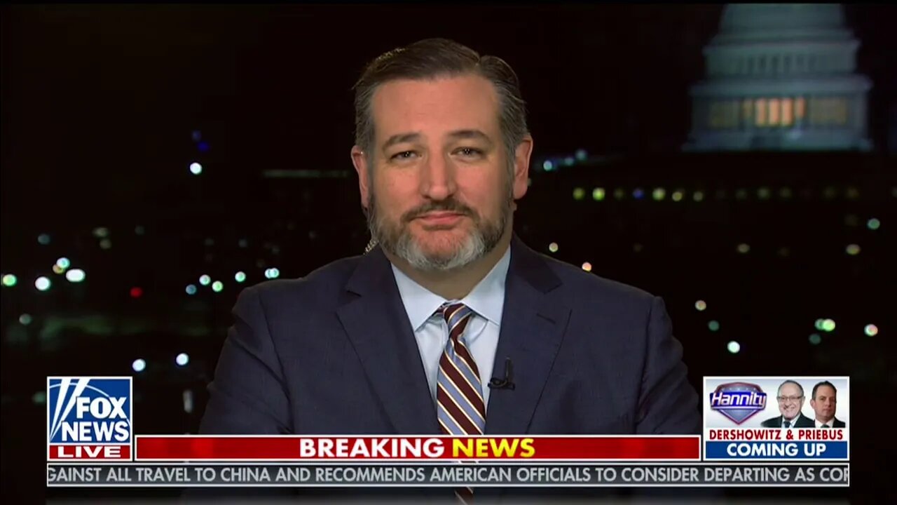 CRUZ on Hannity: Senate Headed to a Final Vote, Trump Will Be Acquitted of Charges