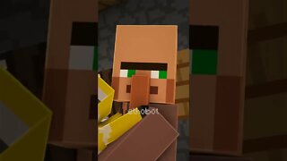 MINECRAFT: VAQUINHA PEGA CARTÃO DO ALDEÃO!! #shorts