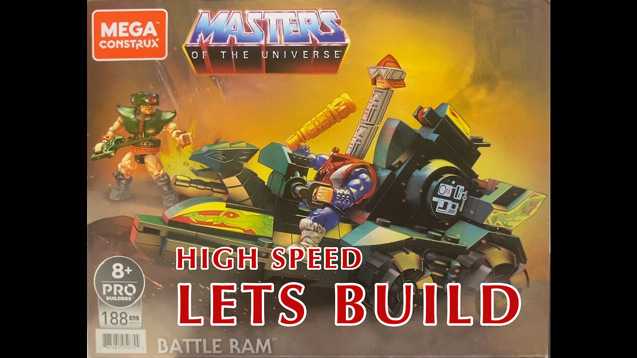 High Speed Version: Idiot Build Mega Construx Masters of the Universe Battle Ram