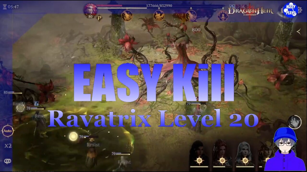 ⭐⭐Easy Kill Ravatrix Level 20 w/ my Girl Power Team! ⭐⭐ Dragonheir Silent Gods (F2P almost)