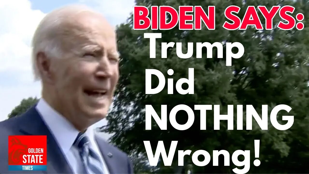 Biden DESTROYS the DOJ's Narrative About Presidents Taking Home Classified Information!