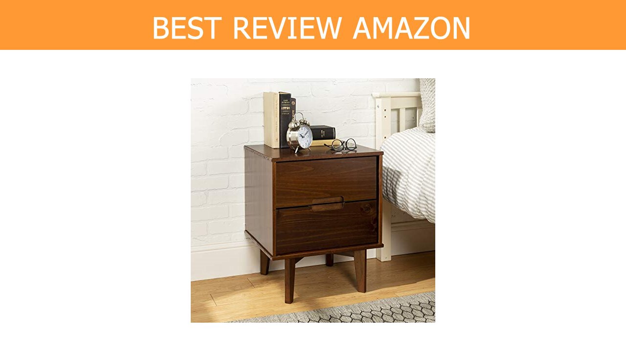 WE Furniture Nightstand Bedroom Living Review